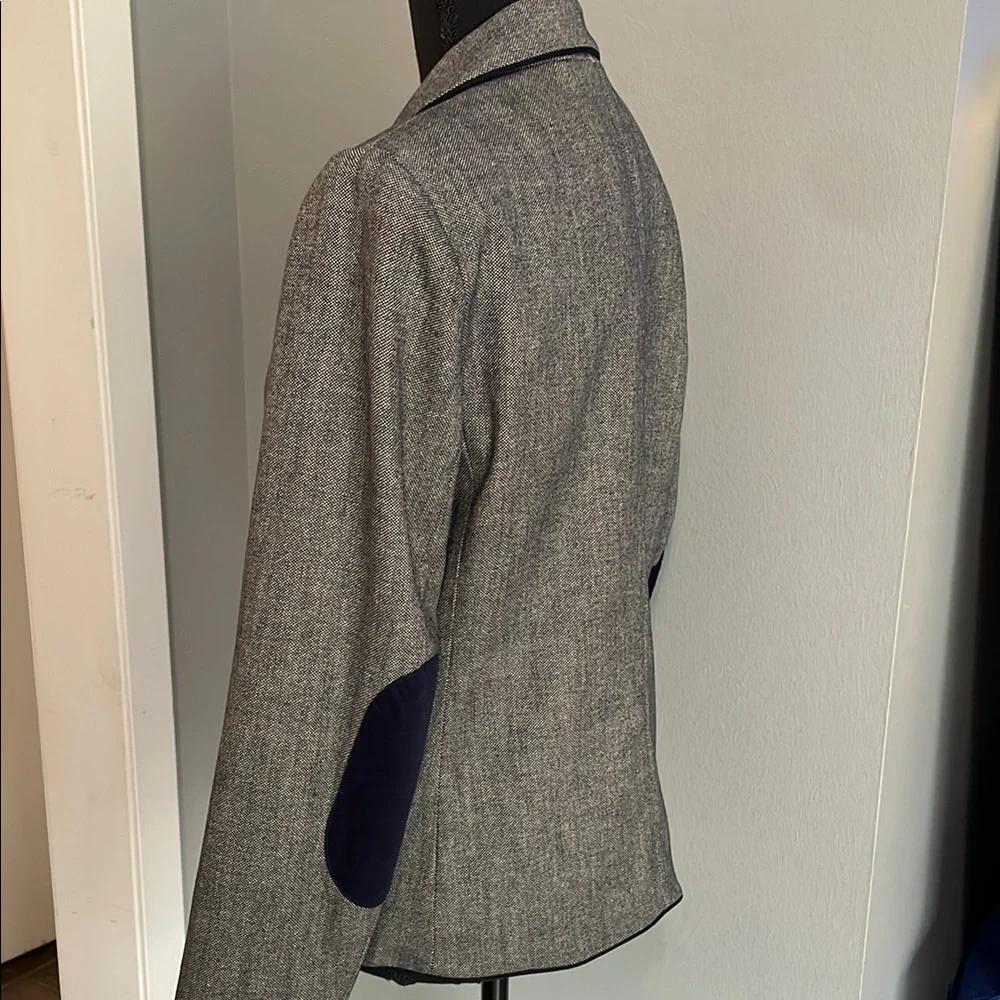 GAP Wool Blend Navy Uniform Academy Blazer with Polka Dot Lining - Picture 2 of 12